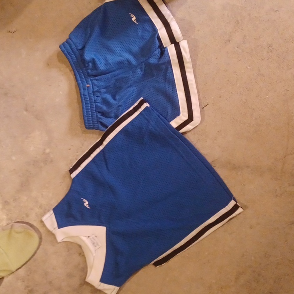 Athletic Works blue shortset size 12 months